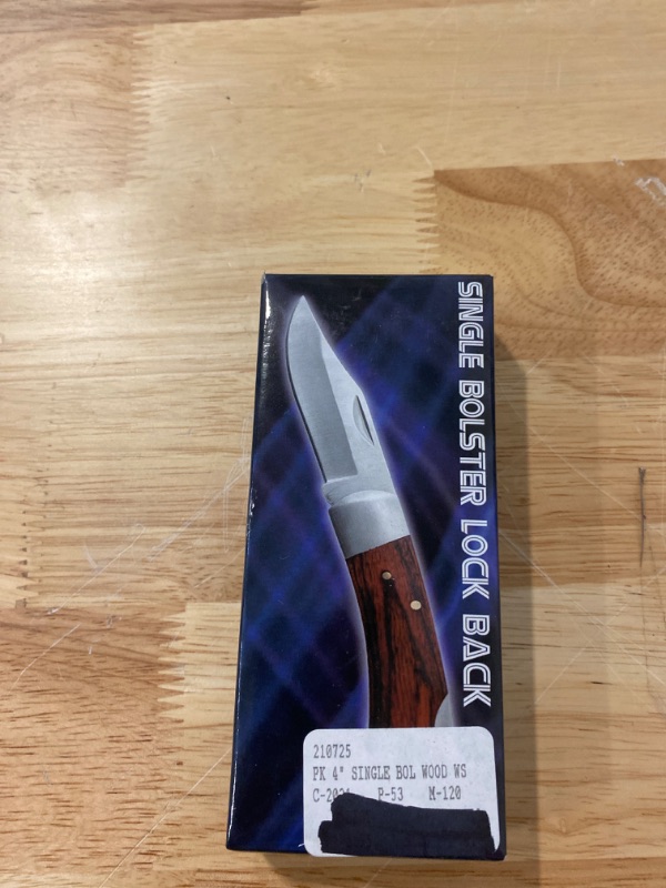 Photo 2 of Szco Supplies Single Bolster Lockback Knife