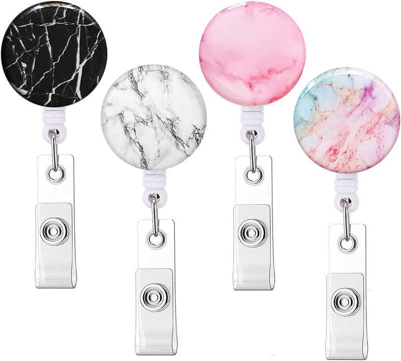 Photo 1 of Retractable Badge Holder, Nursing Badge Reel with Alligator Clip,Cute Badge Clip on ID Card Holders (Marble 4pack)Mr.Shield [3-PACK] Designed For Huawei Nova 3e [Tempered Glass] Screen Protector [Japan Glass With 9H Hardness] with Lifetime Replacement

