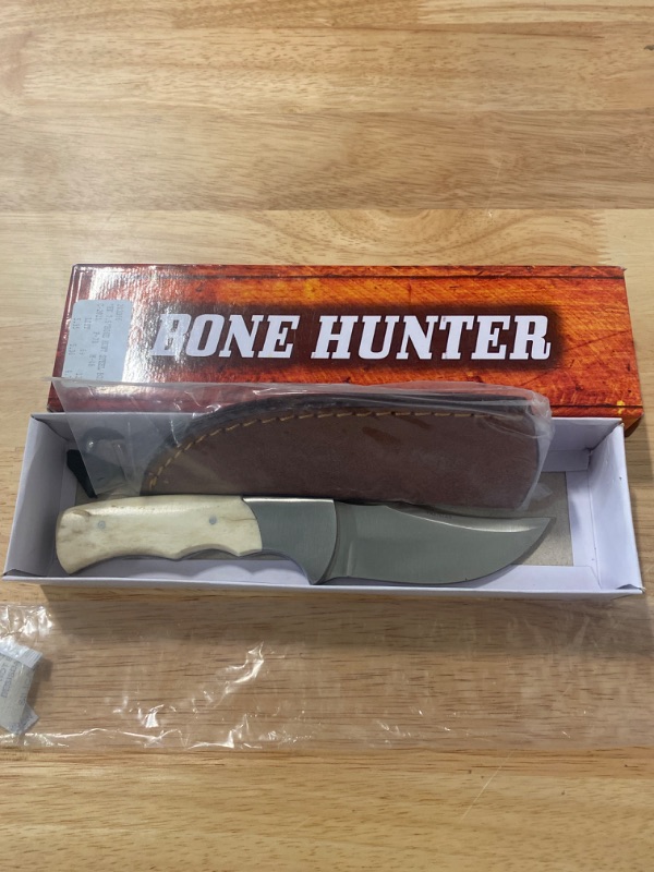 Photo 2 of SZCO Supplies Bone Handle Hunting Knife
