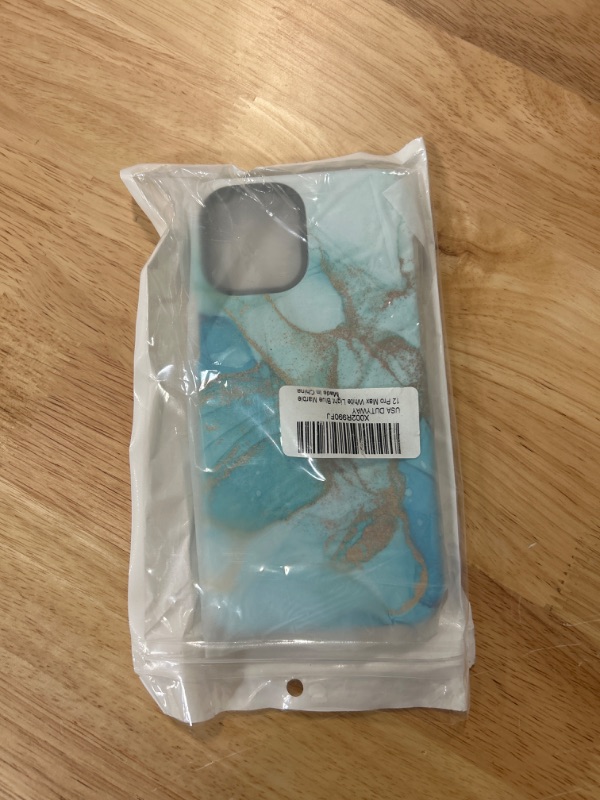 Photo 1 of 12 Pro Max White Light Blue Marble Iphone Case
