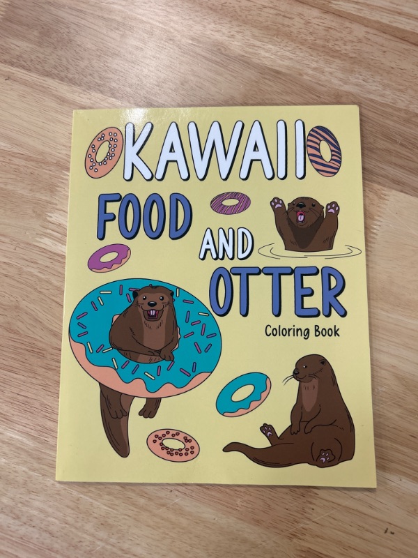 Photo 2 of Kawaii Food and Otter: An Adult Coloring Book with Food Menu and Funny Otter for a Otter Lovers