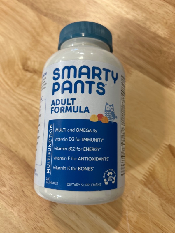 Photo 2 of SmartyPants Daily Multivitamin for Men & Women: Daily Gummies for Adults with Vitamin B12, C, D3, E, & K - With Omega 3 Fish Oil (DHA/EPA), Iodine, Choline - 180 Count (30 Day Supply) Adult Formula