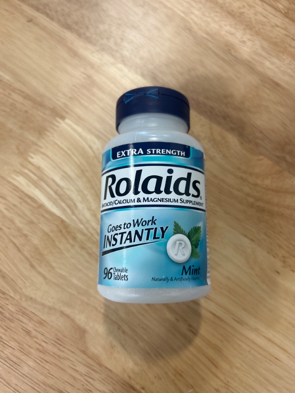 Photo 2 of Rolaids Antacid/Dietary Supplement Chewable Tablets Mint - 96 ct