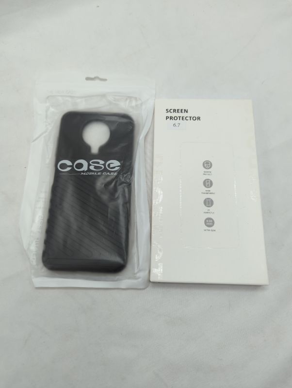Photo 3 of HOBEKIK Case for Nokia 6.3 - Black + 2 Pack Screen Protector Set