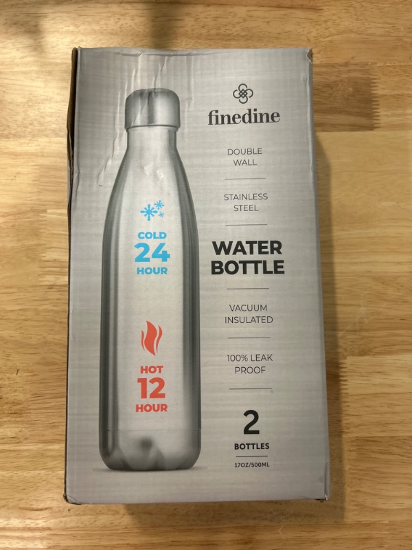 Photo 1 of FineDine Double Wall Stainless Steel Water Bottle