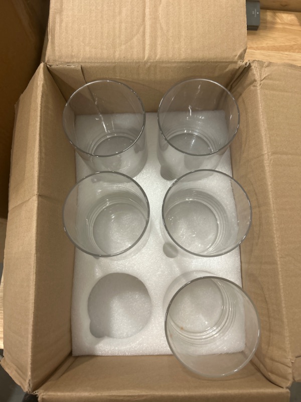 Photo 2 of HWASHIN Set of 5 Clear Glass Cylinder Vases (1 Sponge Brush Included), 3.5” W x 6” H, Flowers Vases, Decorative Centerpieces for Home, Events or Weddings