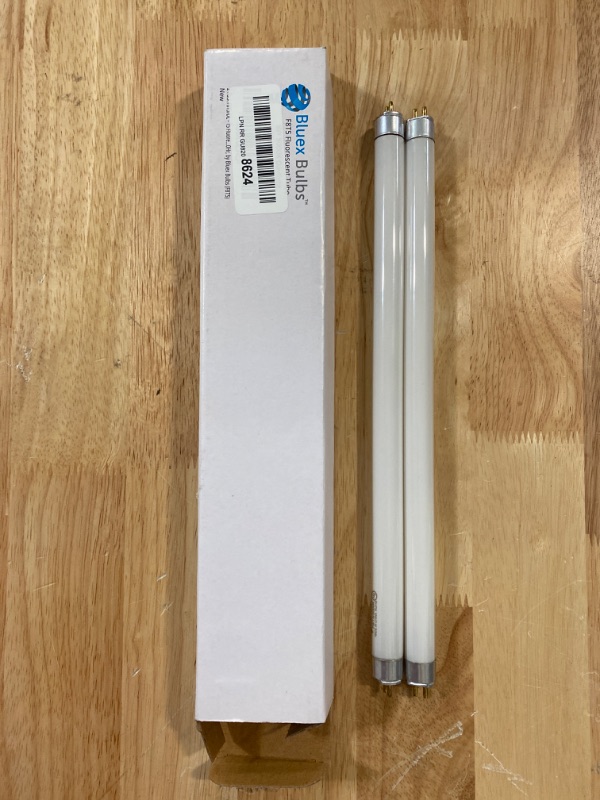 Photo 1 of  LED Direct Replacement F8T5/CW - T5 - 5 Watt - 12" - 500 Lumens - Super Long Life Light Bulbs - by KOR (Cool White (2 Pack)