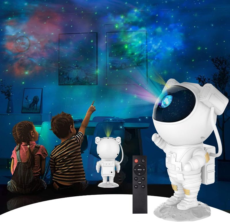 Photo 1 of Astronaut Galaxy Projector Star Projector, Remote Control Space Buddy Night Light with Timer, for Gaming Room, Home Theater, Kids Adult Bedroom Decor