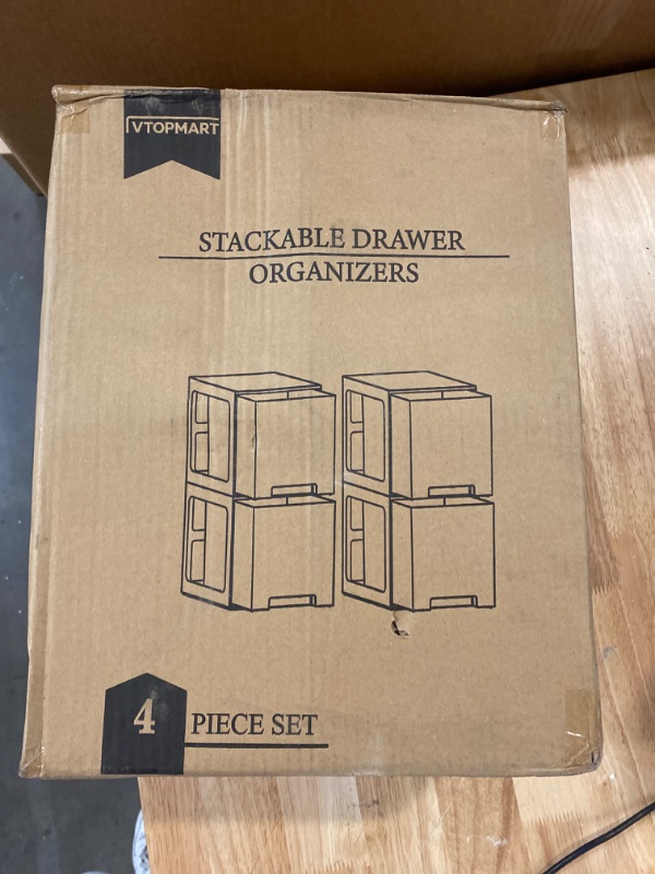 Photo 2 of 4 Piece Stackable Drawer Organizer