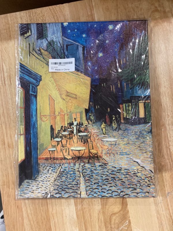 Photo 2 of Vincent Van Gogh Cafe Terrace At Night Van Gogh Wall Art Impressionist Painting Style Cafe Town Wall Decor Landscape Night Sky Poster Starry Night Decor Fine Art