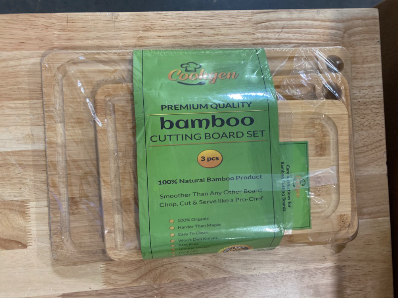 Photo 1 of Premium Quality Bamboo Cutting Board Set