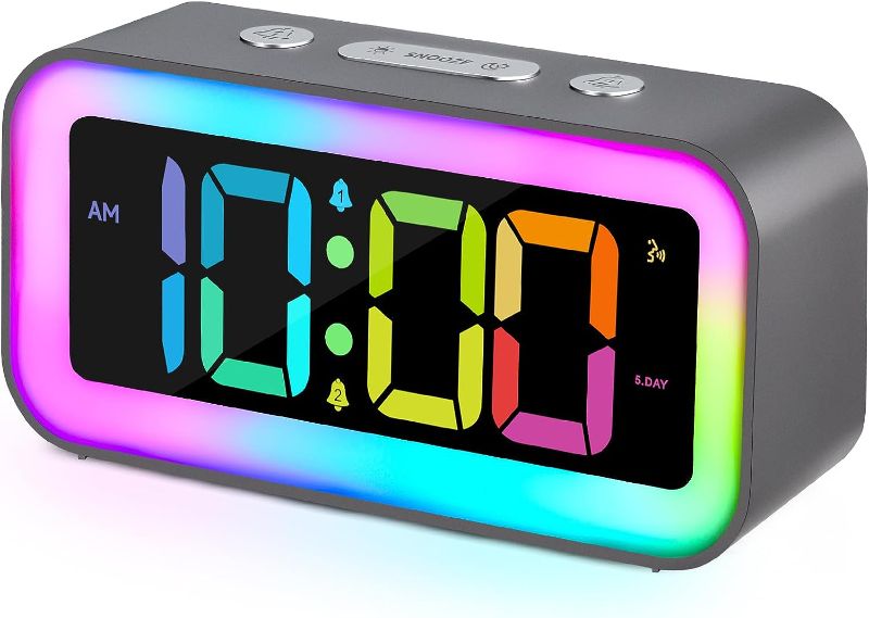 Photo 1 of RGB Colorful Light Alarm Clock