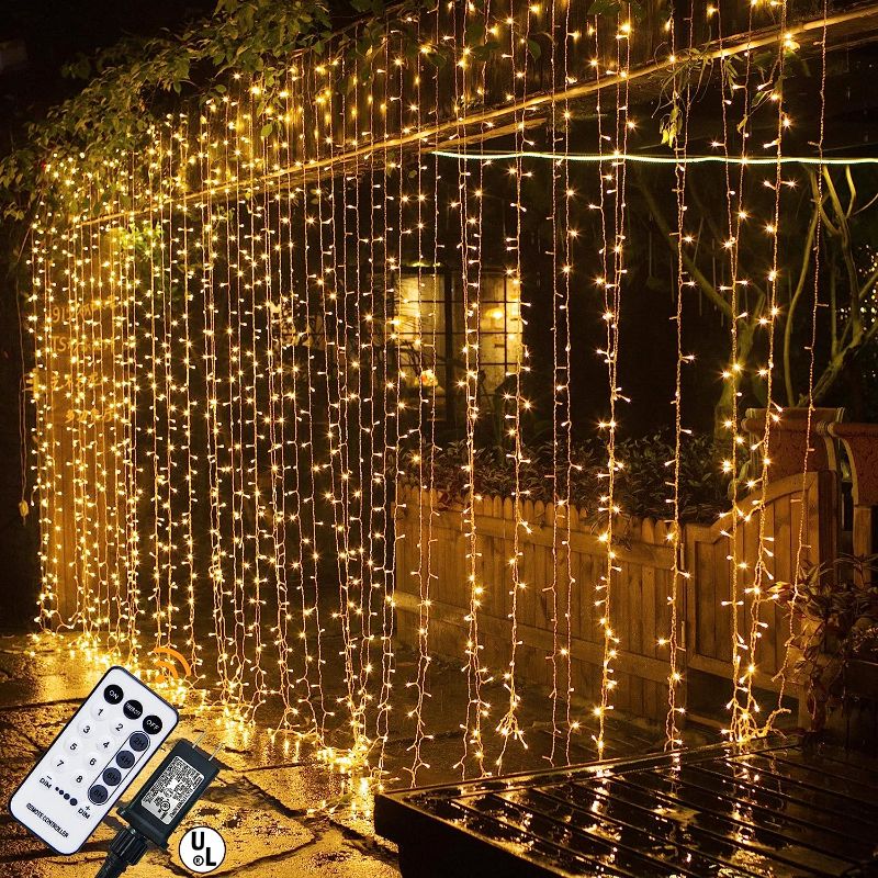Photo 1 of  304 LED Curtain String Lights