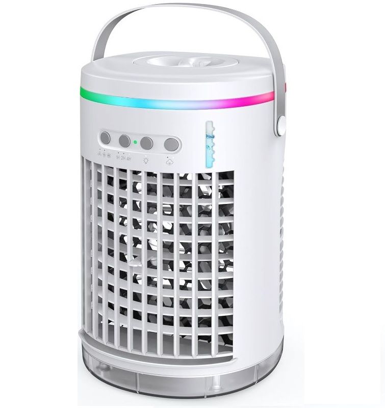 Photo 1 of Portable Air Conditioners Fan,Wavego 1400ml Evaporative mini air conditioner with 7 Colors Light,3 Speeds Personal Air Conditioner,Personal Air Cooler with Humidifier for Room Bedroom Office