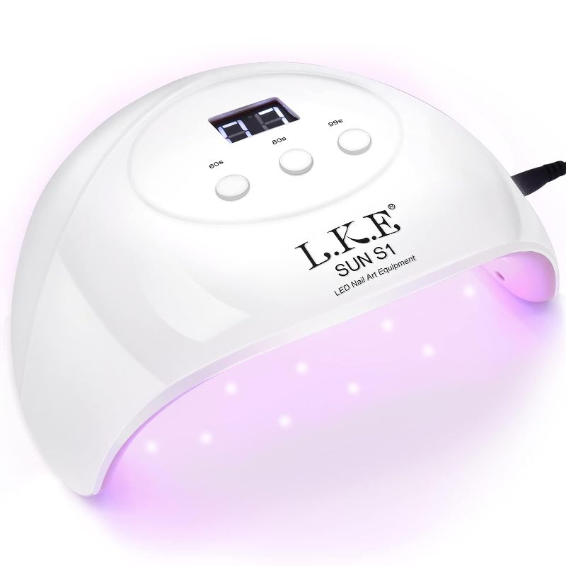 Photo 1 of UV Light for Nails,UV LED Nail Lamp,Wisdompark Nail Dryer 72 W Professional Nail UV Light for Gel Polish with Adapter Gel Nails 3 Timers