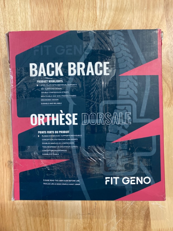 Photo 3 of Fit Geno Back Brace for Lower Back Pain: Lumbar Belt Support for Men and Women - Lower Back Pain Relief Herniated Disc Sacral - Ideal for Lifting Working Sports Large
