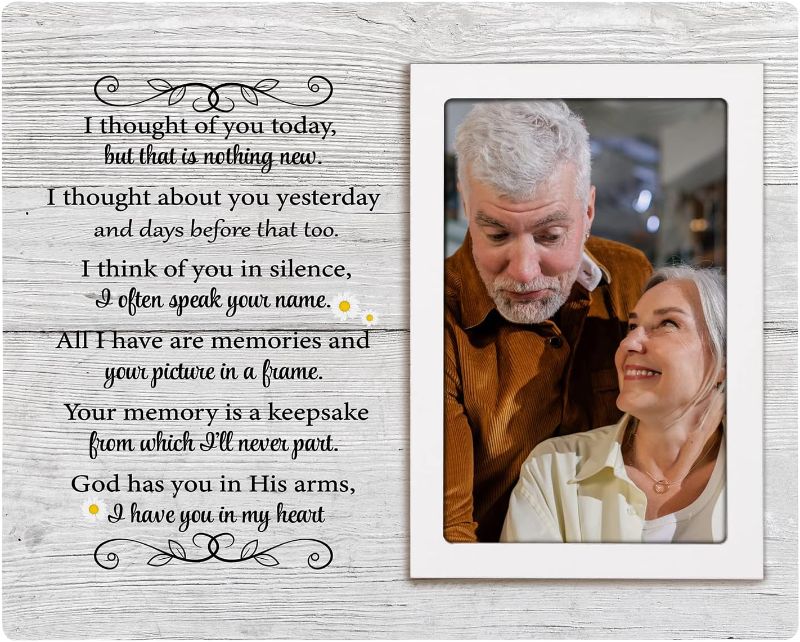 Photo 1 of Memorial Gifts Picture Frame - Memory of Mother, Father, Grandma, Grandpa - Memorial Frames for Loved One - Memorial Picture Frames - Fits 4x6 Inches Photo
