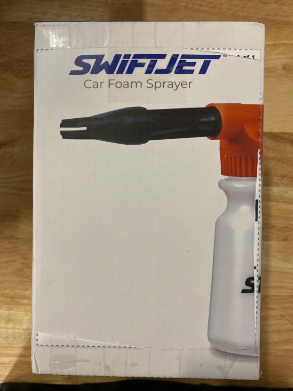 Photo 2 of SwiftJet Car Wash Foam Gun + Microfiber Wash Mitt - Car Foam Sprayer - Foam Cannon Garden Hose - Spray Foam Gun Cleaner - Car Wash Kit - Car Accessories for Men - Snow Foam Blaster