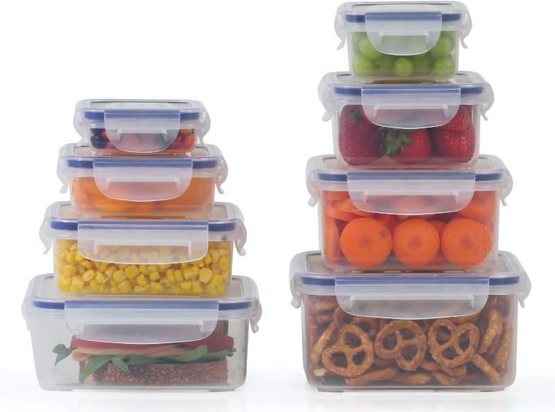 Photo 1 of 8 Clear Food Storage Containers Set, Microwave and Freezer Safe, Little Big Box, by Popit!
