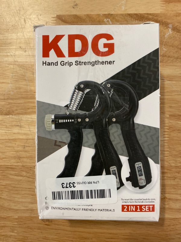 Photo 2 of KDG Hand Grip Strengthener 2 Pack Adjustable Resistance 10-130 lbs Forearm Exerciser?Grip Strength Trainer for Muscle Building and Injury Recovery for Athletes
