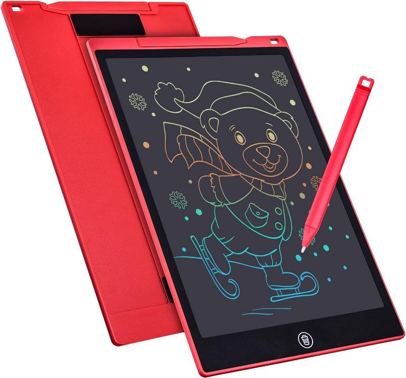 Photo 1 of LCD Writing Tablet Drawing Board 12 Inch Colorful Learning Toys for Girls Age 3+ (Red)
