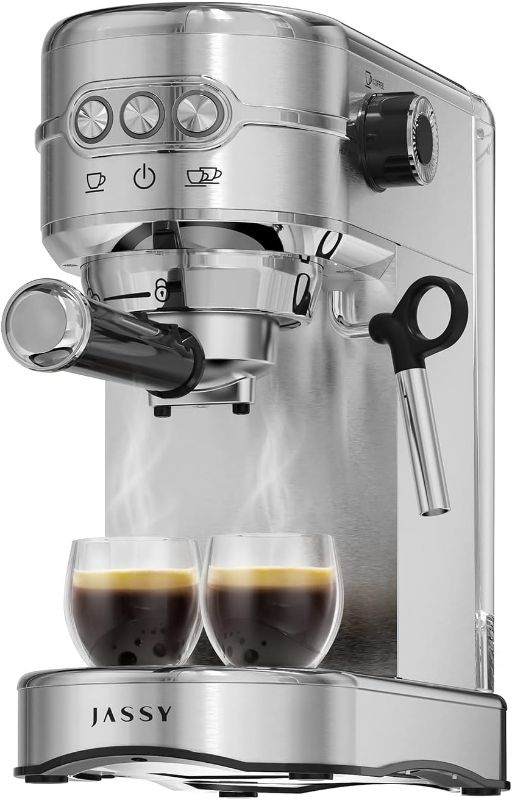 Photo 1 of JASSY Espresso Coffee Maker 20 Bar Latte Machine with Milk Frother for Espresso/Cappuccino/Latte/Mocha for Home Brewing with 35 oz Removable Water Tank/1450W
