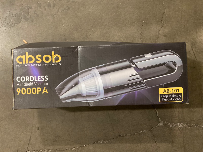 Photo 2 of absob Handheld Vacuum Cleaner Cordless, Mini Portable Car Hand Vacuum Cleaner, Powerful Suction Hand Vac, Rechargeable Lightweight Handheld Vacuum for Home, Car, and Keyboard Cleaning - USB Charging
