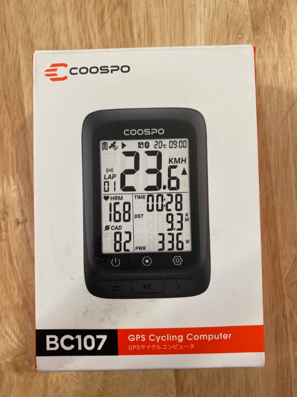 Photo 2 of COOSPO Bike Computer GPS Wireless, ANT+ Cycling Computer GPS with Bluetooth, Multifunctional ANT+ Bicycle Computer GPS with 2.4 LCD Screen, Bike Speedometer with Auto Backlight IP67
