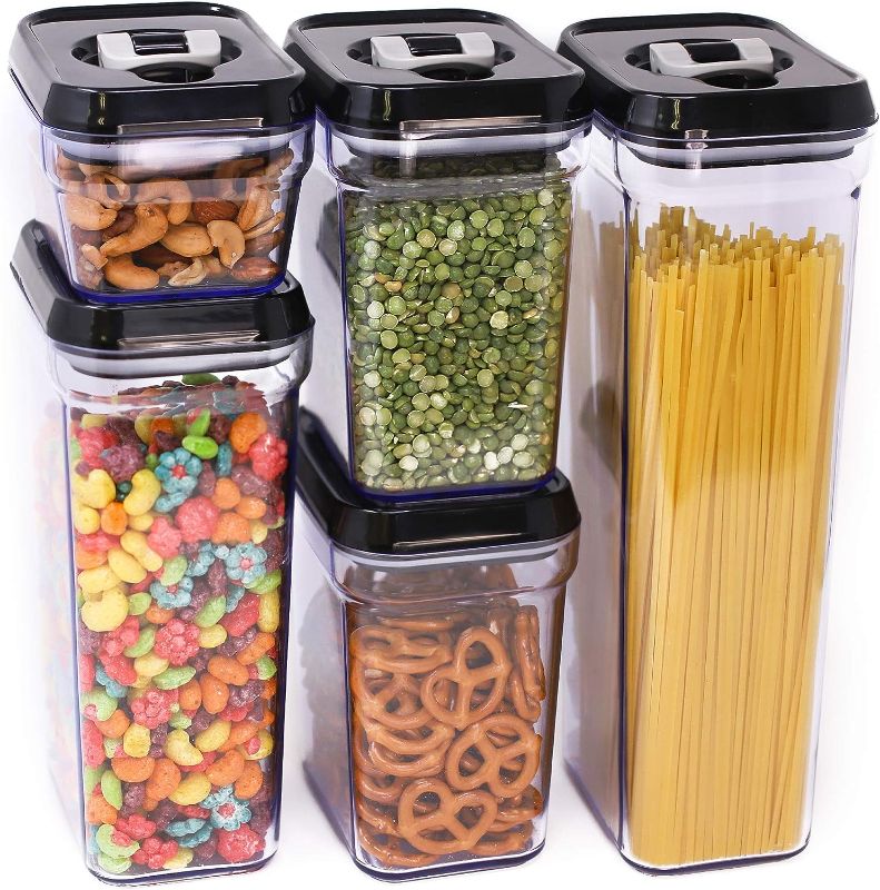 Photo 1 of Air-Tight Food Storage Container Set | 5-Piece Set - Durable Plastic