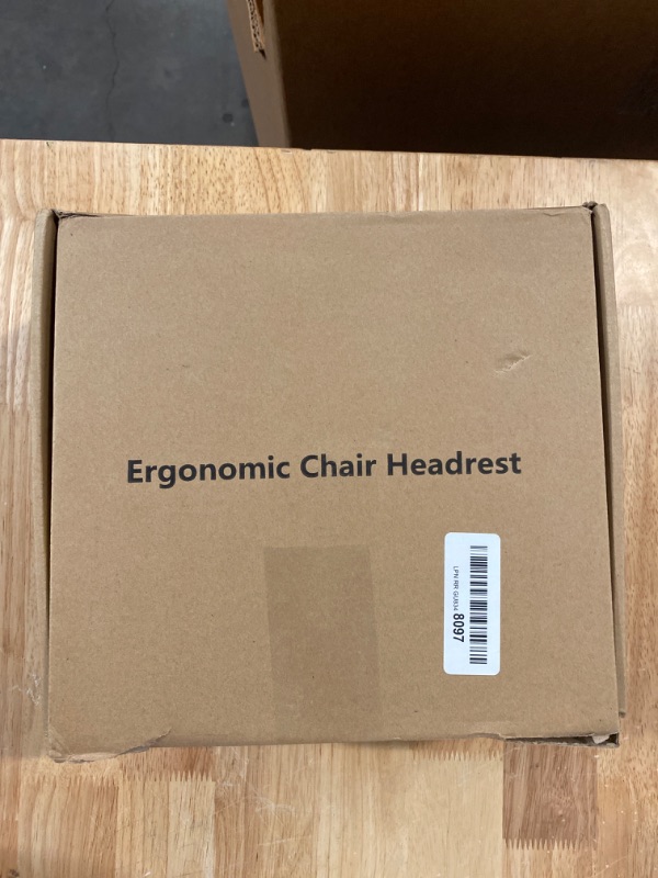 Photo 3 of Office Chair Headrest Attachment Universal, Head Support Cushion for Any Desk Chair, Elastic Sponge Head Pillow for Ergonomic Executive Chair, Adjustable Height & Angle Upholstered, Chair Not Included

