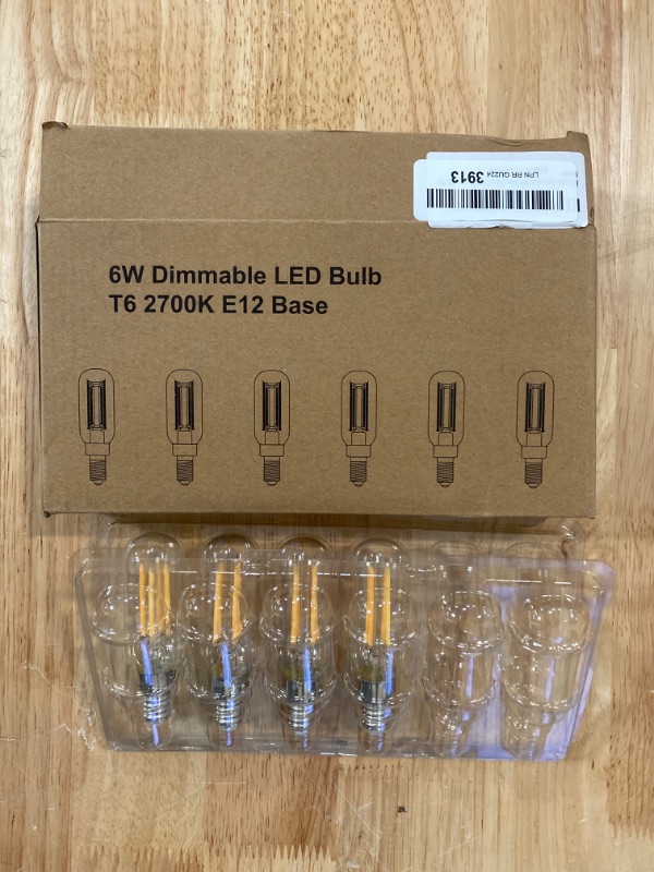 Photo 1 of 6W Dimmable LED Bulb T6 2700K E12 Base