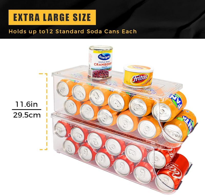 Photo 1 of  2 Pack Soda Can Organizer for Refrigerator