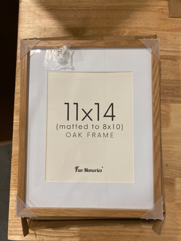 Photo 1 of (11x14 in | 28x36 cm) Natural Solid Oak Wood Picture Frame