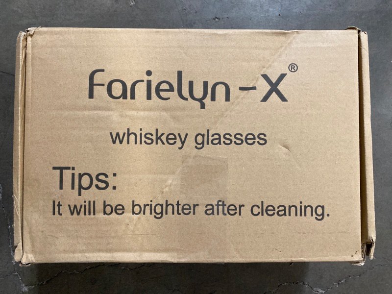 Photo 2 of Farielyn-X Old Fashioned Whiskey Glasses (Set of 6), 11 Oz Unique Bourbon Glass, Ultra-Clarity Double Old Fashioned Liquor Vodka Bourbon Cocktail Scotch Tumbler Bar Glasses Set
