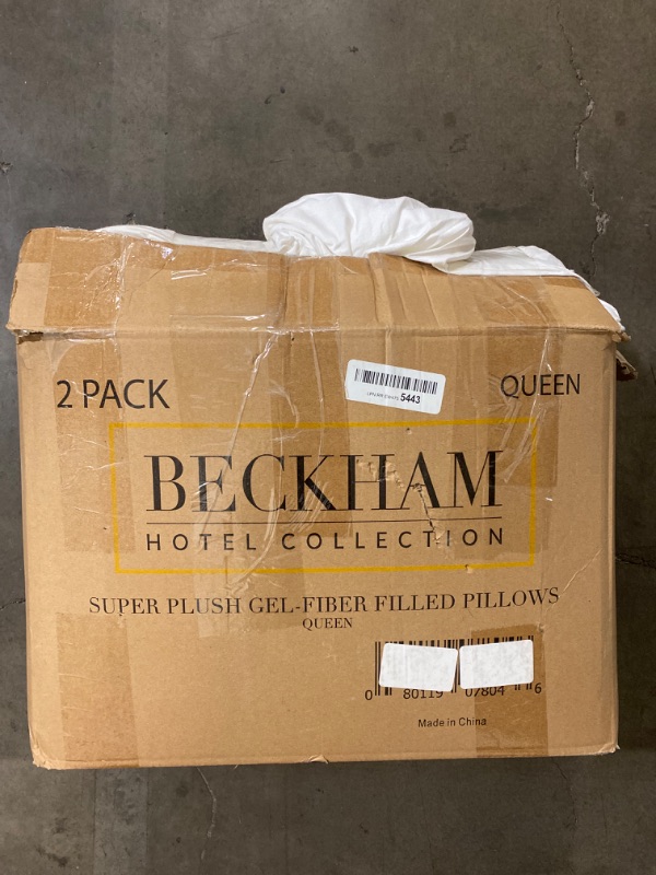 Photo 2 of Beckham Hotel Collection Bed Pillows Standard / Queen Size Set of 2 - Down Alternative Bedding Gel Cooling Pillow for Back, Stomach or Side Sleepers
