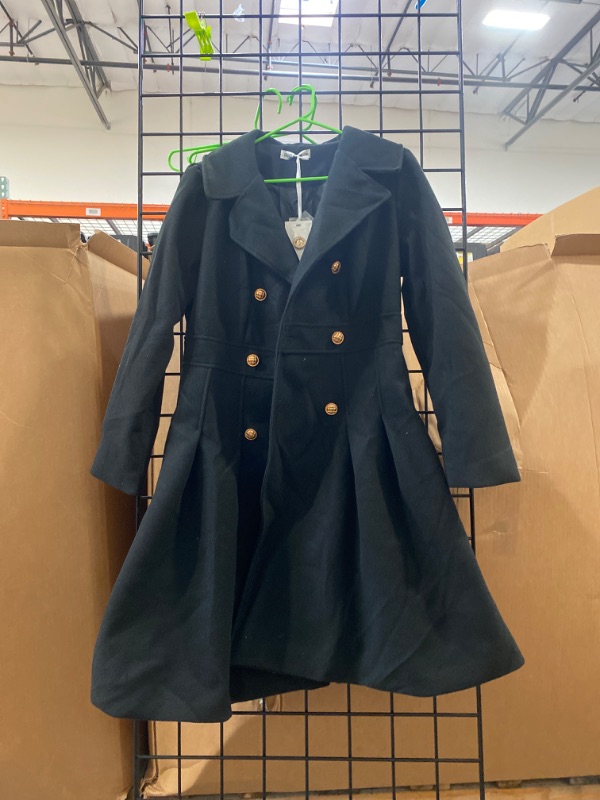 Photo 1 of GRACE KARIN Women's Trench Coat Notch Lapel Double Breasted Thick A Line Pea Coats Jacket with Pockets(M)
