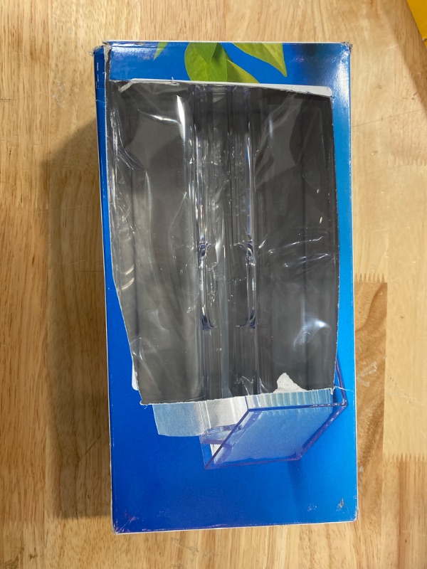 Photo 1 of Square Clear Acrylic Tissue Box, Box Covers Rectangular, Bathroom Facial Napkin Box Holders, Table Clear Dryer Sheet Dispenser for Bathroom, Kitchen and Cars
