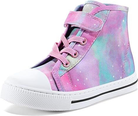 Photo 1 of K KomForme Toddler Boys and Girls Sneakers Canvas High Top Sneakers Kids Walking Shoes
(1)