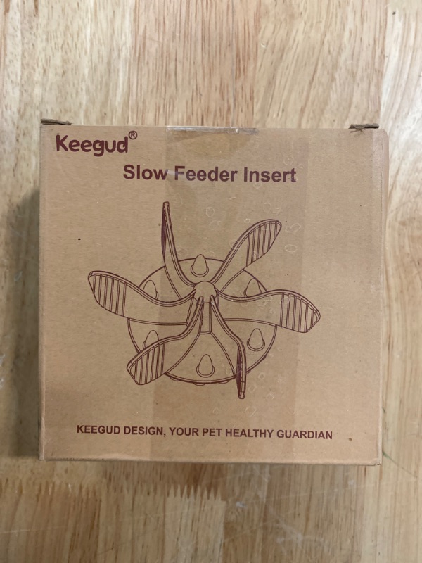 Photo 2 of Keegud Slow Feeder Dog Bowls Insert [36 Octopus Suction Cups] Super Firm Slow Eating Dog Bowl [Cuttable] for Small Breed and Medium Size Dog Compatible with Regular and Elevated Dog Bowls (Spiral)
