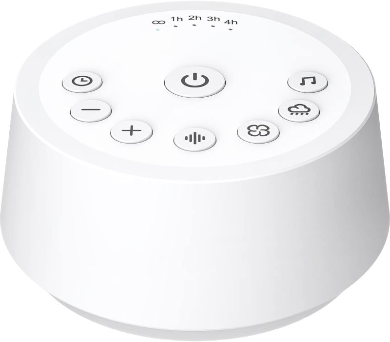 Photo 1 of Color Noise Sound Machines Sleep White Noise Machine with 25 Soothing Sounds 32 Volume Levels 5 Timers and 4 Sound Categories and Memory Function for Kids Adults and Home
