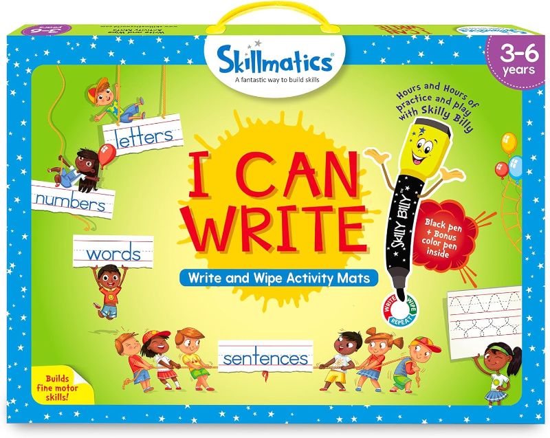 Photo 1 of Skillmatics Educational Game - I Can Write, Reusable Activity Mats with 2 Dry Erase Markers, Gifts for Ages 3 to 6
