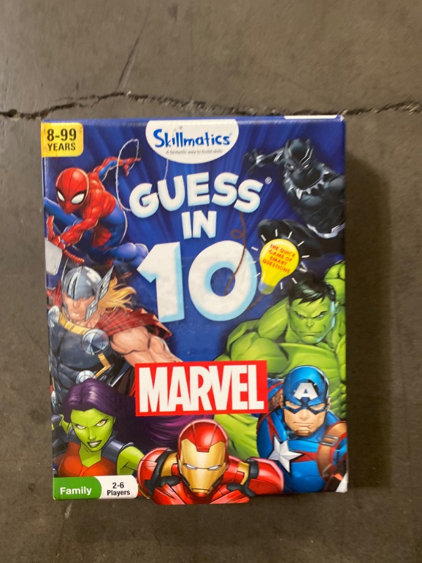 Photo 2 of Skillmatics Card Game - Guess in 10 Marvel, Perfect for Boys, Girls, Kids, Teens, Adults Who Love Board Games, Toys, Avengers, Spiderman, Iron Man, Stocking Stuffer, Gifts for Ages 8, 9, 10 and Up
