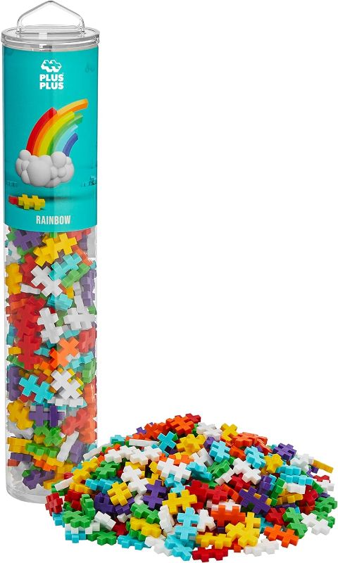 Photo 1 of PLUS PLUS - Open Play Tube - 240 Piece Rainbow Mix - Construction Building Stem/Steam Toy, Interlocking Mini Puzzle Blocks for Kids
