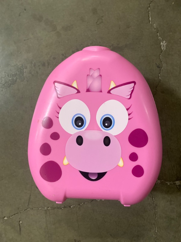 Photo 2 of My Carry Potty - Pink Dragon Travel Potty, Award-Winning Portable Toddler Toilet Seat for Kids to Take Everywhere
