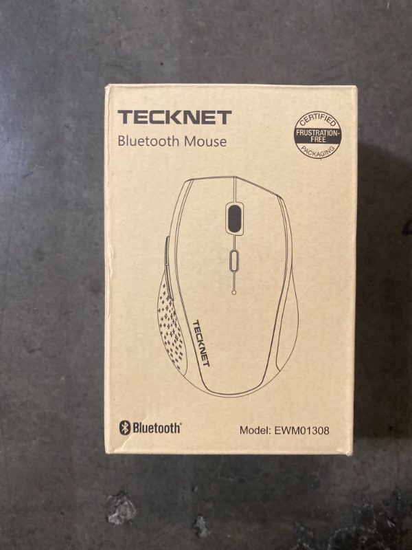 Photo 2 of TECKNET Bluetooth Mouse, 3200 DPI Computer Mouse, 24-Month Battery Life Wireless Mouse 6 Adjustable DPI, 6 Buttons Compatible with iPad Pro/Laptop/Surface Pro/Windows Computer/Chromebook-Black
