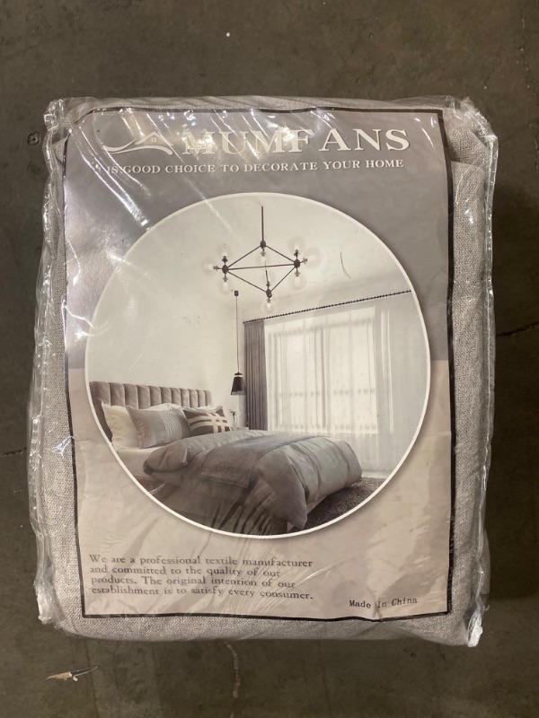 Photo 1 of MUMFAS 100% Blackout Curtain for Bedroom 84 inches Long Linen Blackout Curtains for Living Room 1 Panel Thermal Insulated Black Out Curtain & Drape W54 x L84 Pinch Pleated Curtain(Mushroom Beige)
