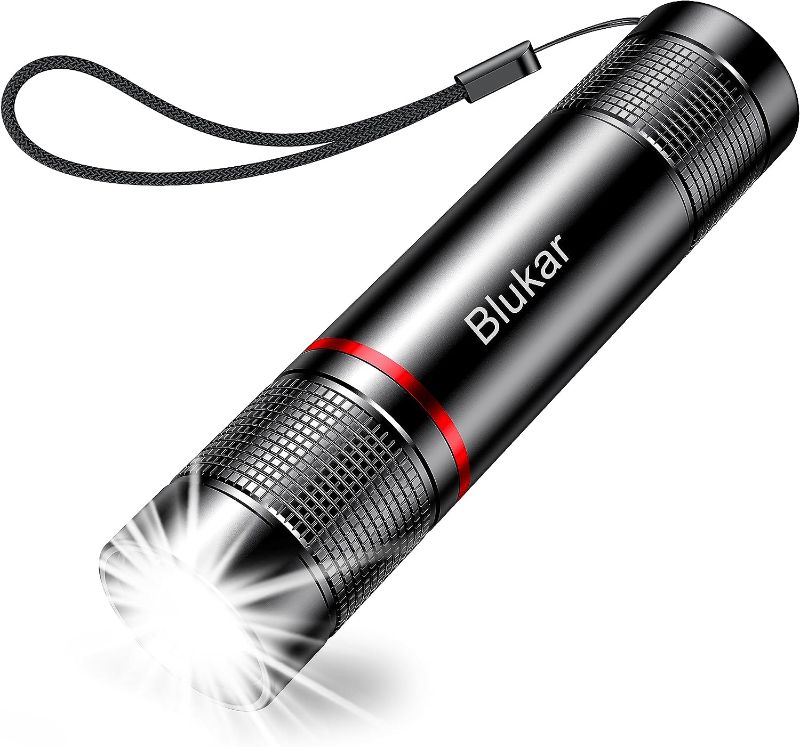 Photo 1 of Blukar Flashlight Rechargeable, 2000L High Lumens Tactical Flashlight,Super Bright Small LED Flash Light-Zoomable,Adjustable Brightness,Long Lasting for Camping,Outdoors,Christmas Gifts Men&Women
