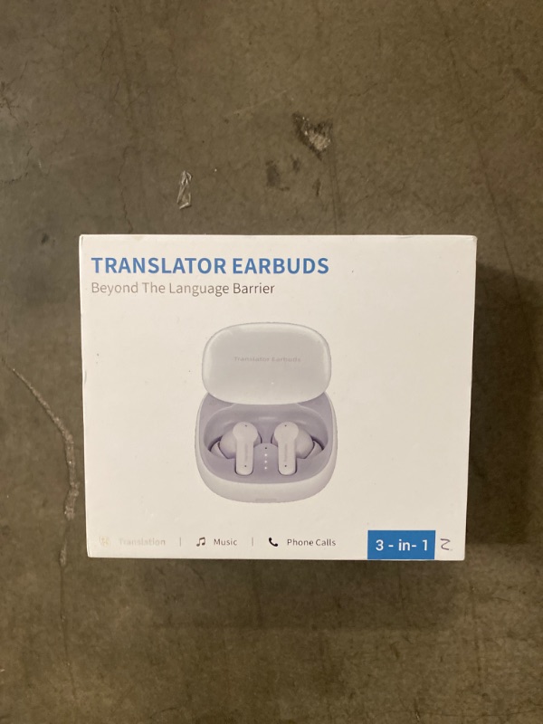 Photo 2 of Wooask M3 Translator Earbuds for Voice Language Translation in 74 Languages and 70 Accents Quick Response with 97% High Accuracy Innovative Sliding Design Perfect for Travel, Business & Daily Use
