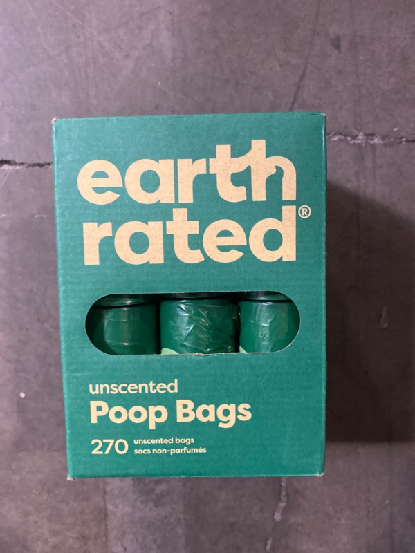 Photo 2 of Earth Rated Dog Poop Bags, New Look, Guaranteed Leak Proof and Extra Thick Waste Bag Refill Rolls For Dogs, Unscented, 270 Count
