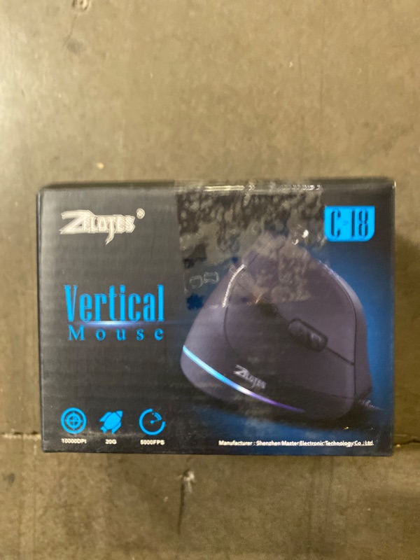 Photo 1 of Vertical Mouse, Ergonomic Gaming Mouse with 5 D Rocker 10000 DPI 11 Programmable Buttons RGB Vertical Gaming Mice for Gamer PC Laptop Computer
